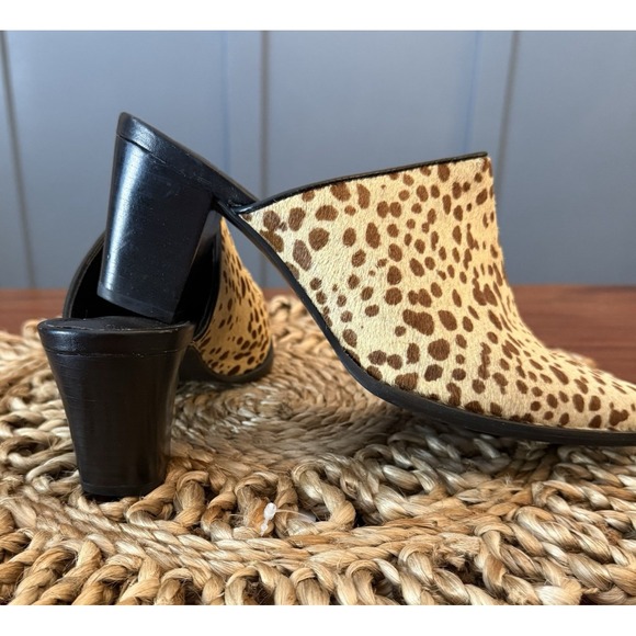 Matisse Women's Commodore Calf Hair Mule Heels – Size 7.5M – Animal Print – Leat - Picture 4 of 13